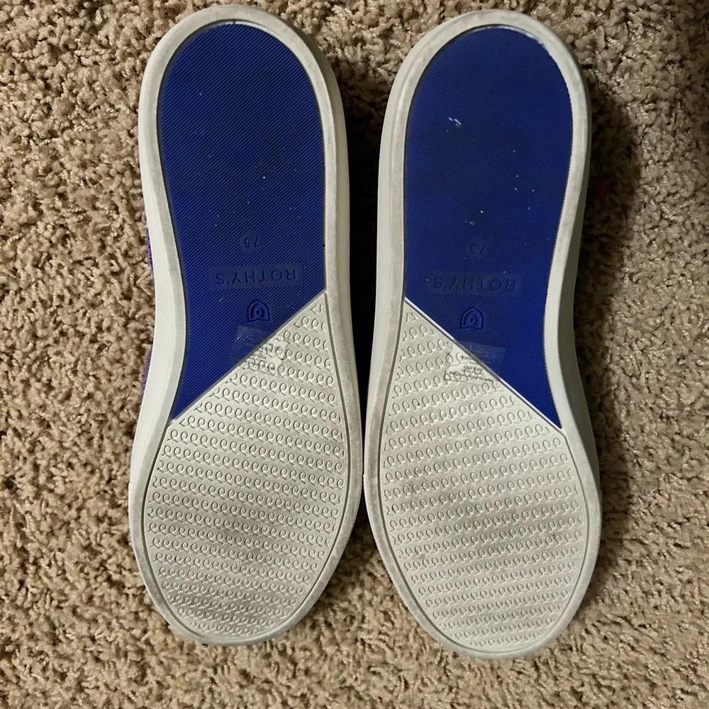 Rothy’s purple amethyst terry sneakers - Picture 2 of 2